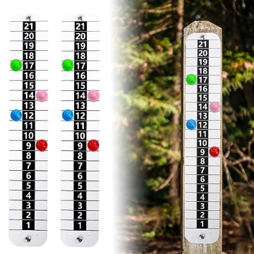 Teamaze Metal Cornhole Scoreboard with Magnetic 2 pcs Vertical Corn Hole Score Keeper for Outdoor&In...