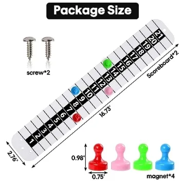 Teamaze Metal Cornhole Scoreboard: Portable & Durable Score Keepers