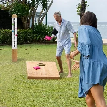 Teamaze Metal Cornhole Scoreboard: Portable & Durable Score Keepers