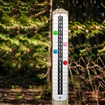 Teamaze Metal Cornhole Scoreboard: Portable & Durable Score Keepers