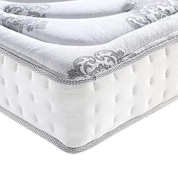 Classic Brands Decker Memory Foam and Innerspring Hybrid 10-Inch Mattress, Mattress in a Box, Queen