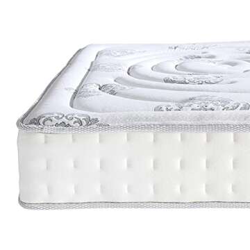 Classic Brands Decker Memory Foam and Innerspring Hybrid 10-Inch Mattress, Mattress in a Box, Queen