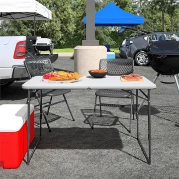 COSCO 4ft Foldable Utility Table Indoor Outdoor Use