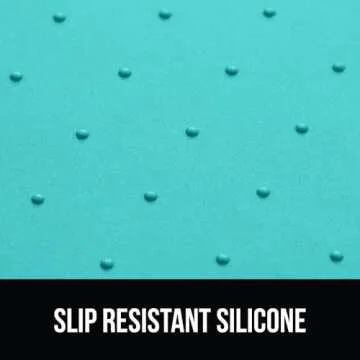 GORILLA GRIP 100% Waterproof Raised Edge BPA Free Silicone Pet Feeding Mat, Dog Cat Food Mats Contain Spills Protects Floors Placemats for Cats and Dogs Water Bowl Pets Accessories 18.5x11.5 Turquoise