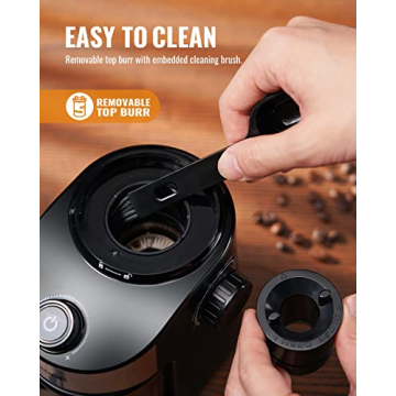 SHARDOR Electric Coffee Grinder with 25 Grind Sizes and Timer