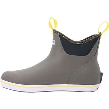 Waterproof Xtratuf Men's Ankle Deck Boot Gray/Yellow