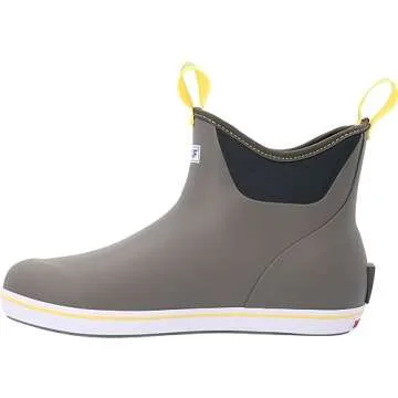 Waterproof Xtratuf Men's Ankle Deck Boot Gray/Yellow