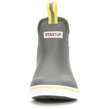 Waterproof Xtratuf Men's Ankle Deck Boot Gray/Yellow