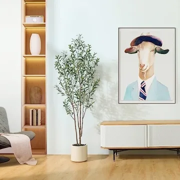 Stylish LOMANTO 7 ft Olive Tree for Home Decor