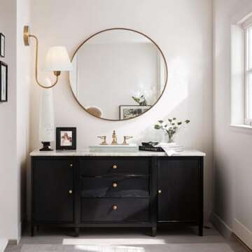 Contemporary Linen Shade Sconce, Stainless Steel, Oil Rubbed Bronze, Brass, White Linen Shade, Damp Rated, Wall Lights for Living Room (Brass, Single)