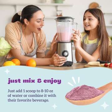 Organifi Kids: Protect - Everyday Immune Support for Kids with Elderberry, Acerola Cherry and Zinc - Berry Flavored Immunity Powder - Plant-Based, Vegan, and No Gluten, Dairy or Soy - 15 Servings