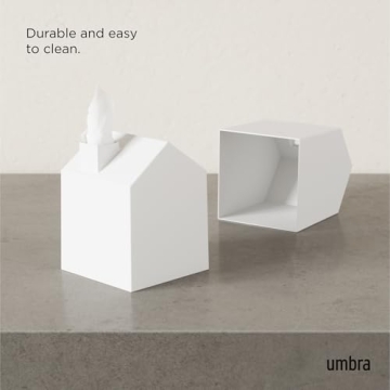 Umbra Casa Tissue Box Cover - Whimsical House Design