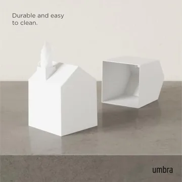 Umbra Casa Tissue Box Cover - Whimsical House Design