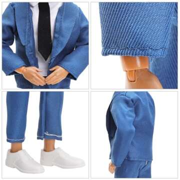 Miunana Lot Boy Doll Outfits - 12 Item Set for Imaginative Play