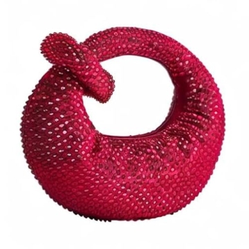 JW PEI Women's Abacus Top Handle Bag - Artifical Crystal Red - Mini