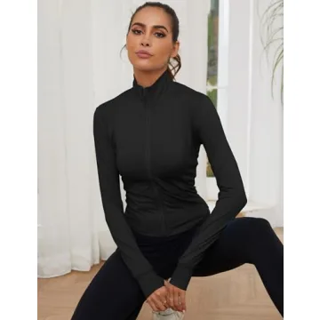 Lightweight Gihuo Women’s Full Zip Athletic Jacket