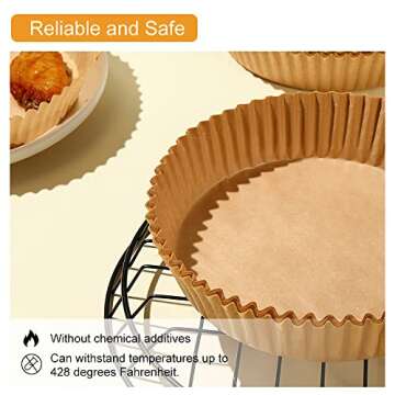 Top Non-Stick Air Fryer Disposable Liners – 100PCS