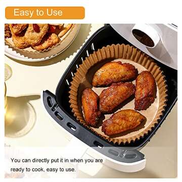 Top Non-Stick Air Fryer Disposable Liners – 100PCS