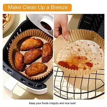 Top Non-Stick Air Fryer Disposable Liners – 100PCS