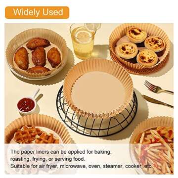 Top Non-Stick Air Fryer Disposable Liners – 100PCS