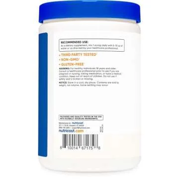 Nutricost Inositol Powder 1LB (454 Grams) - Gluten Free, Non-GMO