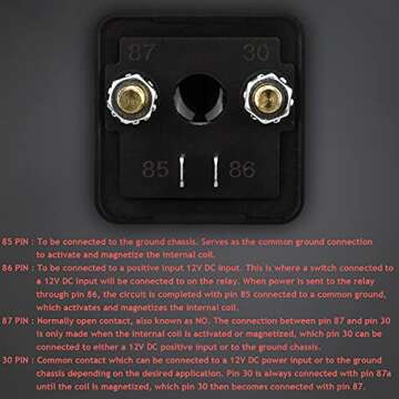 Hamolar 2 Pack 12V DC 120A Starter Relay Switch Car Heavy Duty Split Charge Continuous Duty 4 Terminal SPST Relays for Truck Boat Marine