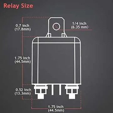 Hamolar 120A 12V DC Starter Relay Switch for Vehicles