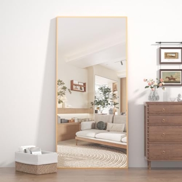 CASSILANDO Full Length Mirror 65" × 24", Floor Big Mirror,Standing Mirror, Against Wall for Bedroom...