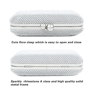 topfive Rhinestones Clutch Evening Bag for Women
