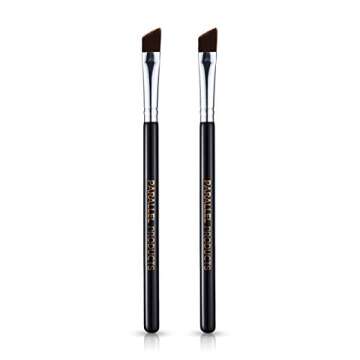 Parallel Products - The BROW Brush - (2 Pack) Premium Angled Eyebrow Brush for Powder, Henna, Cream, Tint, Makeup, Gel, Lamination and Wax