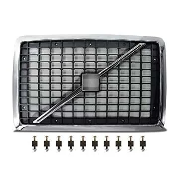 TORQUE Replacement Chrome Grill Grille for 2004-2017 Volvo VNL Semi Trucks