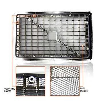Replacement Chrome Grill for 2004-2017 Volvo VNL