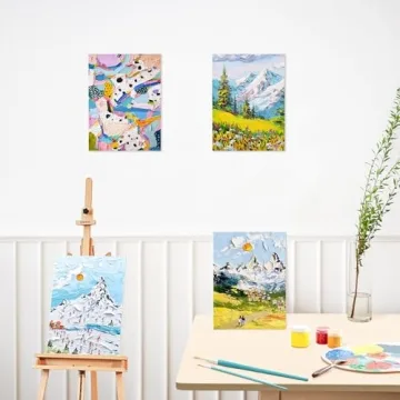 Simetufy 36 Pack 8x10 Inch Blank Canvas Boards for Painting