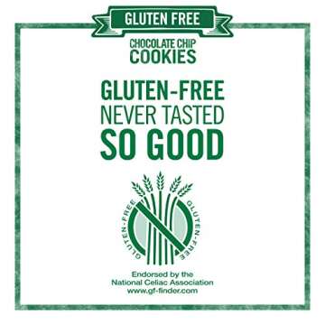 Tate's Bake Shop Gluten Free Chocolate Chip Cookies, Gluten Free Cookies, 4 - 7 oz Bags