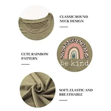 Be Kind T Shirt Women's Graphic Casual Summer Top