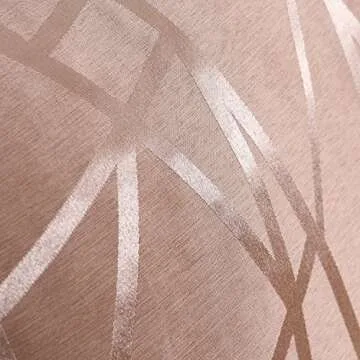 CaliTime Pack of 2 Throw Pillow Covers Cases for Couch Sofa Home Decor Modern Shining & Dull Contrast Triangles Abstract Lines Geometric 18 X 18 Inches Dusty Pink