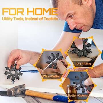 Snowflake Multitool 20-in-1 Gifts for Men and Women