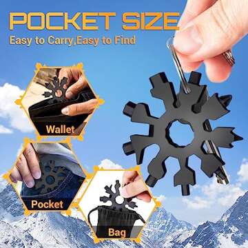 Snowflake Multitool 20-in-1 Gifts for Men and Women