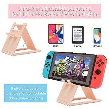 BRHE Pink Nintendo Switch Case Accessories Kit for Gamers