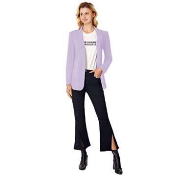 WDIRARA Elegant Long Sleeve Rhinestone Blazer for Women