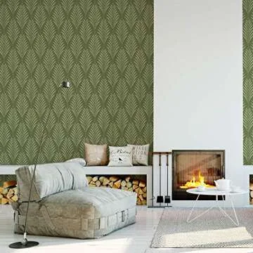 Fern Pattern Wall Stencil - Fern Wall Stencil, Stencils, Wall Stencil, Stencil for Painting - Wall Stencils for DIY Home Decor Projects