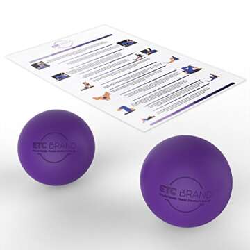 Lacrosse Massage Balls For Trigger Point Release & Pain Relief - Feel Better, Relax & Ease Pain At H...