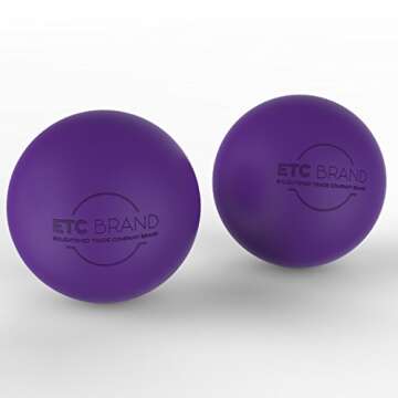Lacrosse Massage Balls for Pain Relief & Trigger Point Therapy