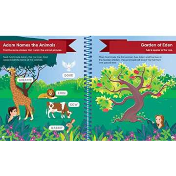 Brain Games - Sticker Activity: Bible (For Kids Ages 3-6)