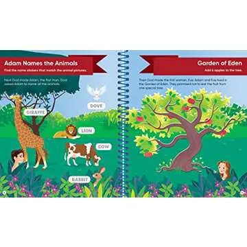 Brain Games - Sticker Activity: Bible (For Kids Ages 3-6)