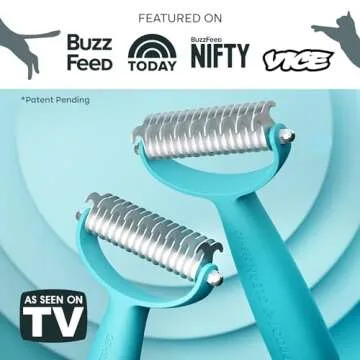 Uproot Clean Undercoat Rake - Versatile Grooming Tool for Pets