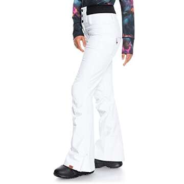 Roxy Women's Stylish High Snow Pants for Winter Sports