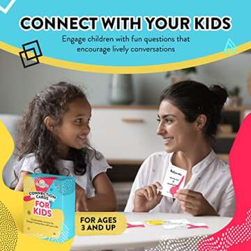 Valentine's Day Gift for Kids - 101 Connection Cards - Engaging and Fun Conversation Cards for Ages ...