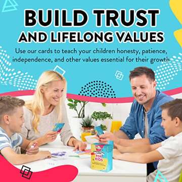 Valentine's Day Gift for Kids - 101 Connection Cards - Engaging and Fun Conversation Cards for Ages 3 and Up to Help Improve Self-Confidence, Build Deeper Connections, and Strengthen Family Bonds