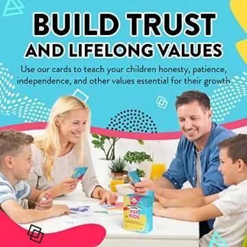 Valentine's Day Gift for Kids - 101 Connection Cards - Engaging and Fun Conversation Cards for Ages 3 and Up to Help Improve Self-Confidence, Build Deeper Connections, and Strengthen Family Bonds